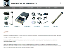 Tablet Screenshot of dakshtools.com